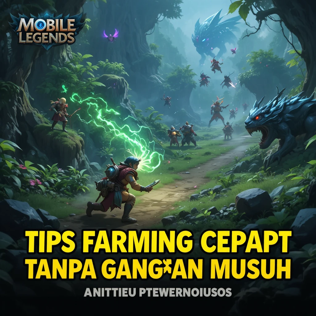 Tips Farming Cepat Tanpa Gangguan Musuh di Mobile Legends 2025!