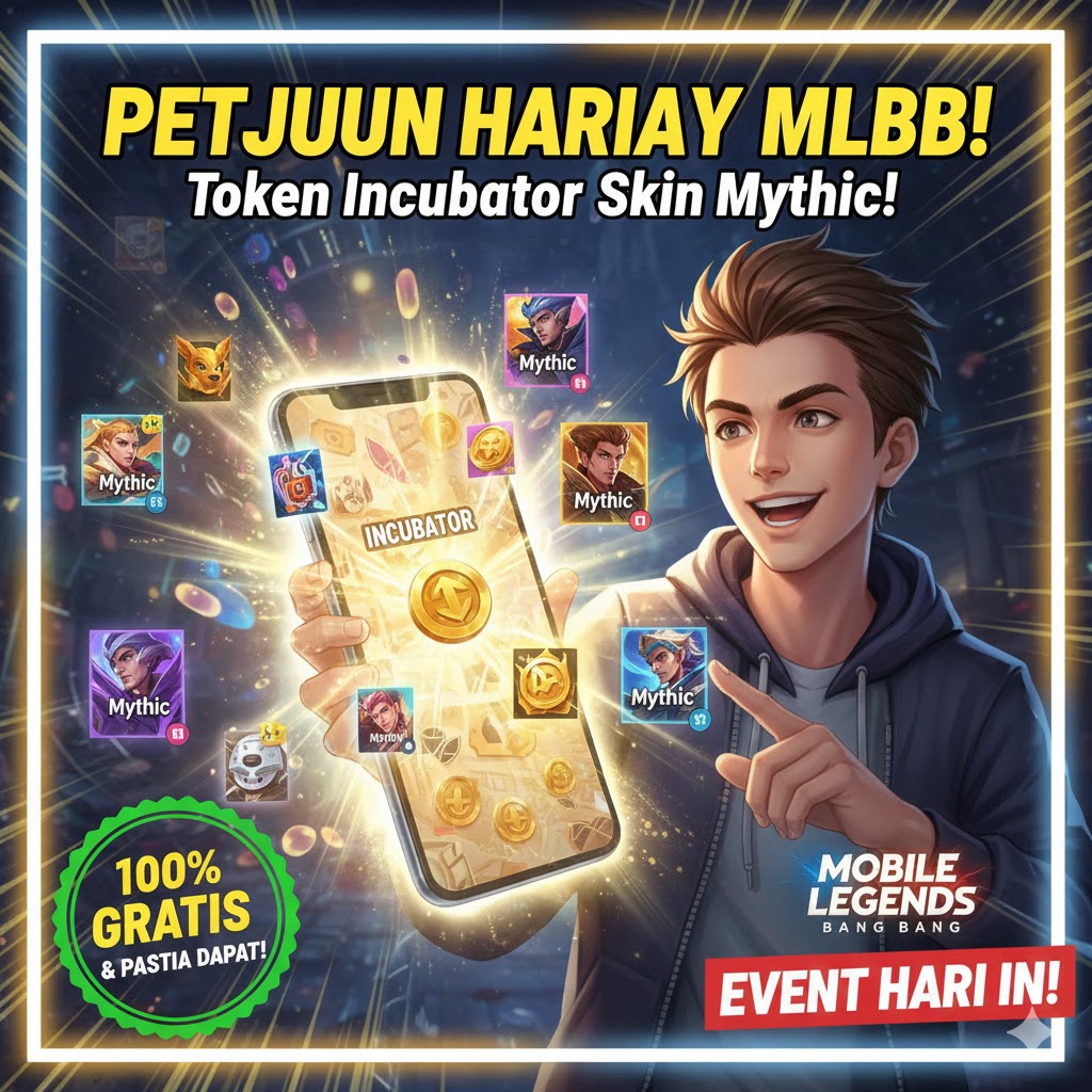 Petunjuk Harian MLBB: Token Incubator Skin Mythic!