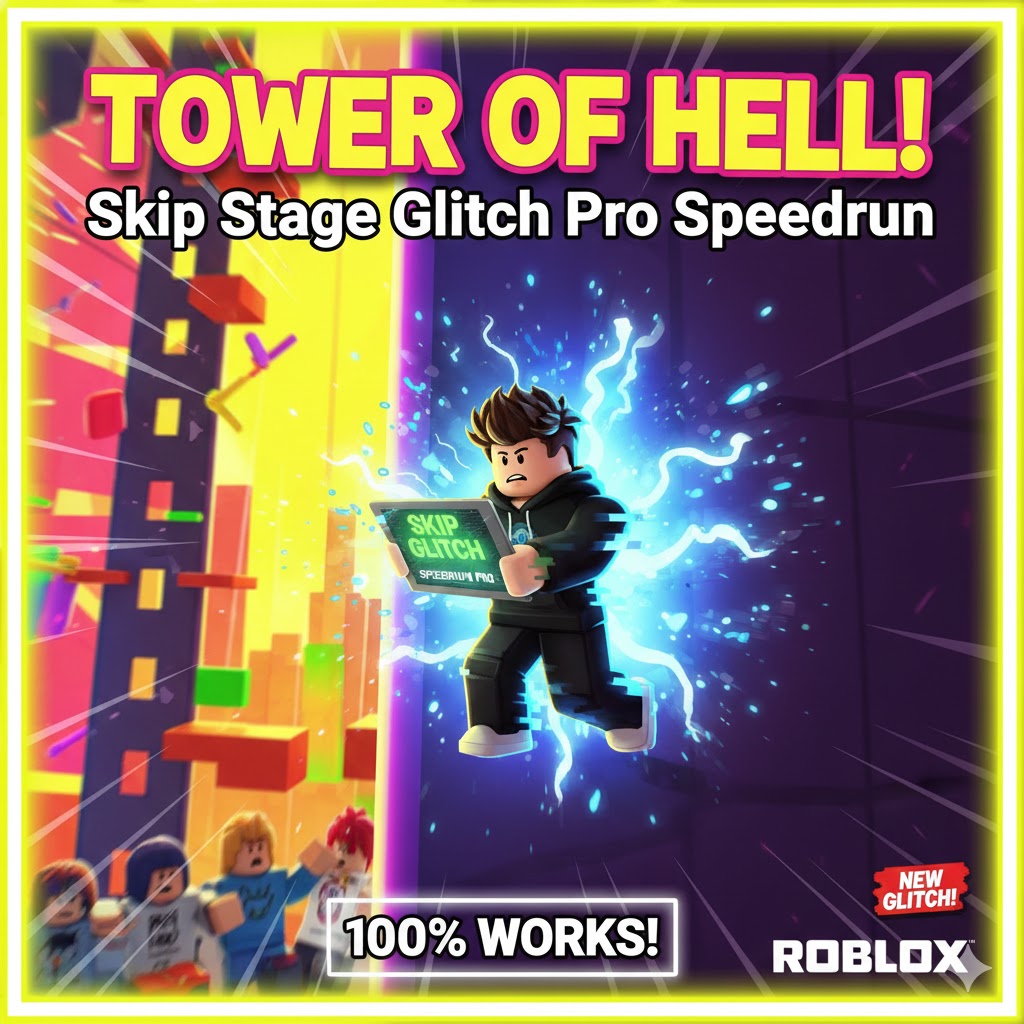 Tower of Hell Roblox: Skip Stage Glitch Pro Speedrun 5 Menit!