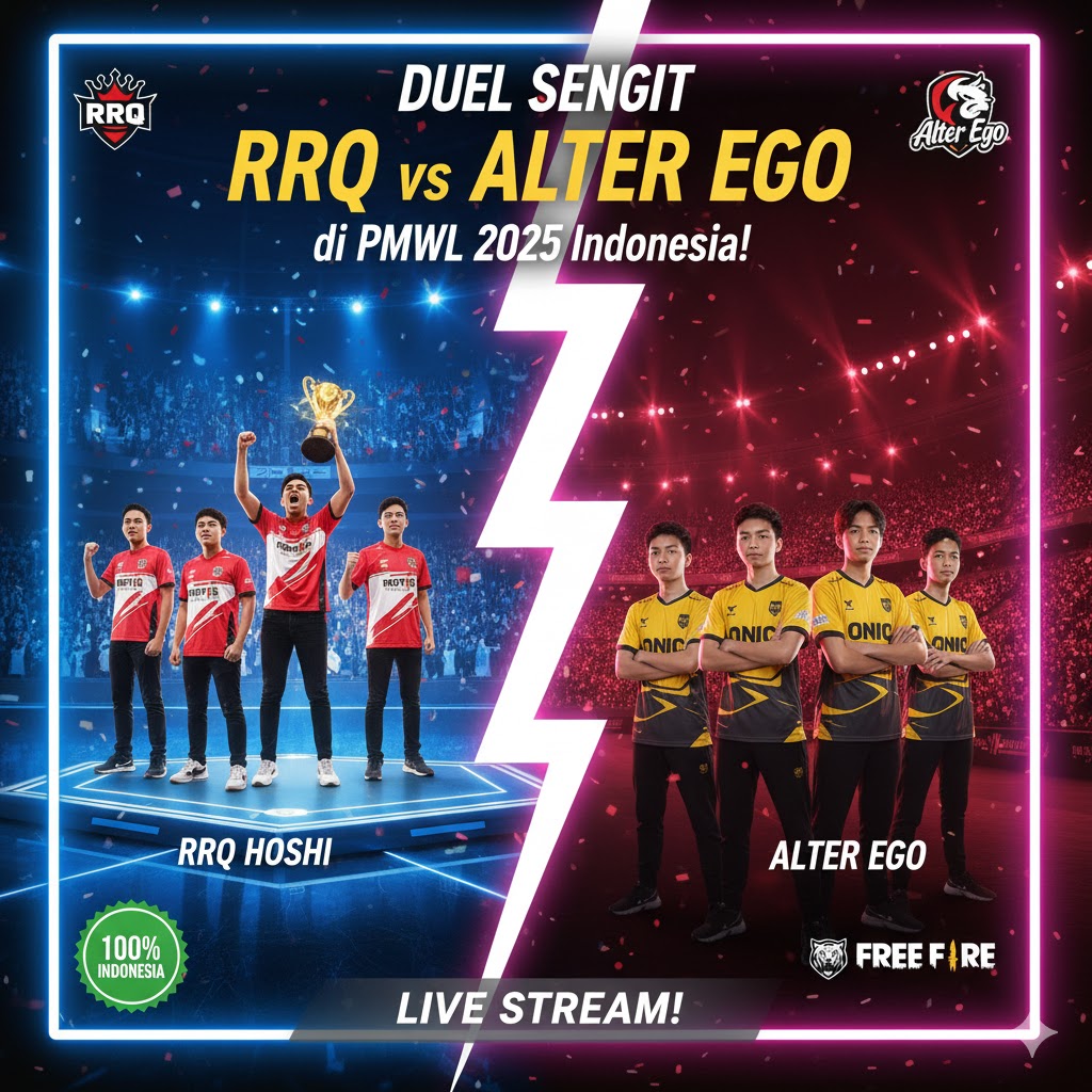 Duel Sengit RRQ vs Alter Ego di PMWL 2025 Indonesia!
