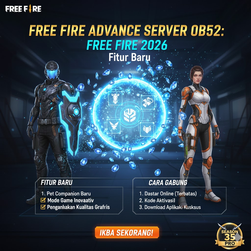 Free Fire Advance Server OB52: Bocoran Fitur Baru