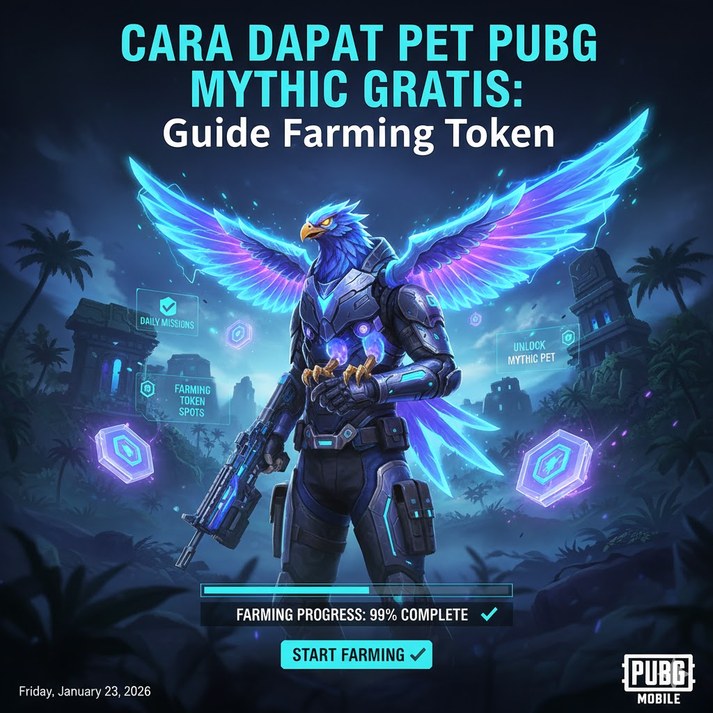 Cara Dapat Pet PUBG Mythic Gratis: Guide Farming Token Event OB45 2026!