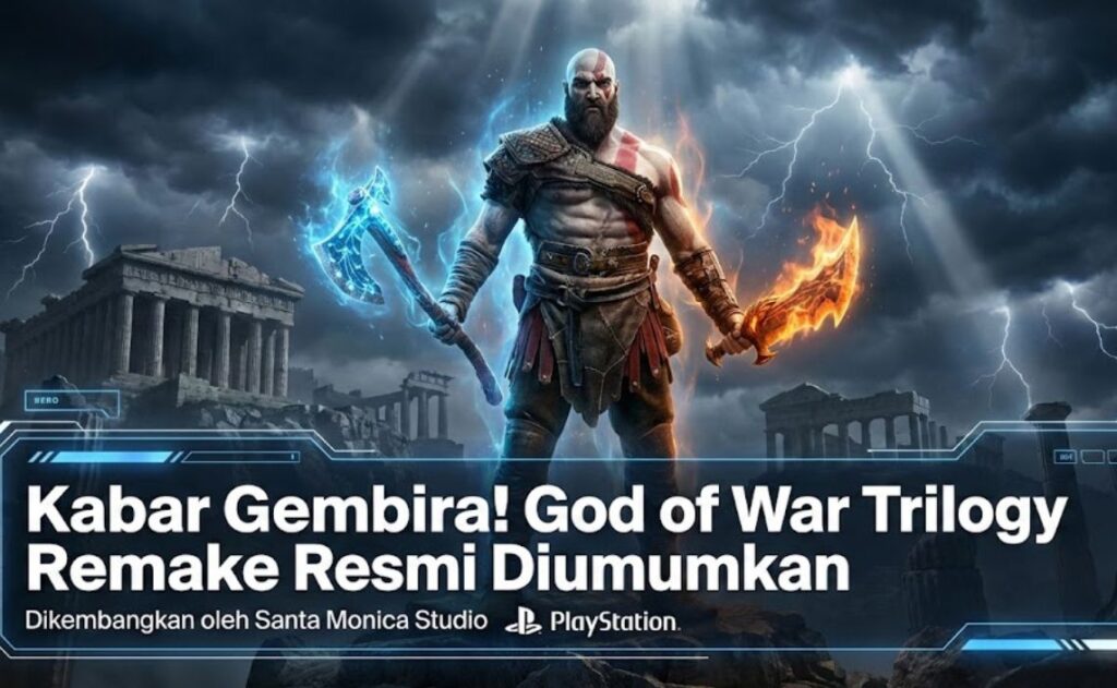 Kabar Gembira! God of War Trilogy Remake Resmi Diumumkan Oleh Santa Monica Studio